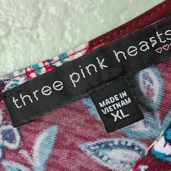 Floral Bohemian 3/4 Sleeves Tunic Mini Dress - Picture 9 of 10